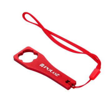 PULUZ CNC Aluminum Screw Cap Wrench for GoPro & Action Cameras (Red) - 1
