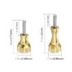 PULUZ Gold CNC Aluminum Thumb Knob Set for GoPro, Insta360, DJI Osmo - 2