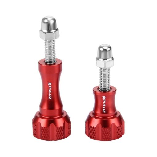 PULUZ Red Aluminum Thumb Knob Set for GoPro, Insta360, DJI Osmo Action - 1