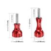PULUZ Red Aluminum Thumb Knob Set for GoPro, Insta360, DJI Osmo Action - 2