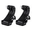 PULUZ J-Hook Buckle Mount Set for Action Cameras - 2 PCS (Black) - 1