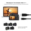 1m Mini 5pin USB Cable for Canon EOS 50D/60D/70D/5D2/5D3 Charging - 2
