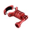 PULUZ Red 360 Bike Handlebar Mount for GoPro, Insta360, DJI Cameras - 3