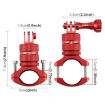 PULUZ Red 360 Bike Handlebar Mount for GoPro, Insta360, DJI Cameras - 5