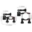PULUZ 360 Rotation Bike Handlebar Mount for GoPro, Insta360, DJI (Black) - 4