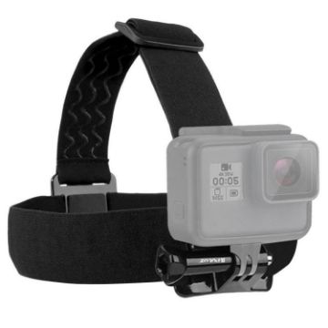 Elastic Head Strap Mount for GoPro, Insta360, DJI Osmo & Action Cameras - 1