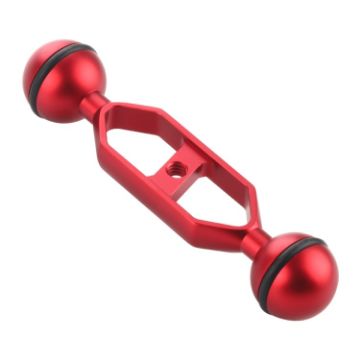PULUZ 5.0" Aluminum Alloy Dual Balls Arm, 25mm Ball Diameter (Red) - 1