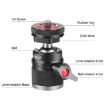 PULUZ Aluminum Alloy Ball Head Tripod Mount with Cold Shoe - Black - 3