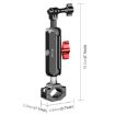 PULUZ CNC Metal Magic Arm Rod Mount for Motorcycle Rearview Clamp - 3