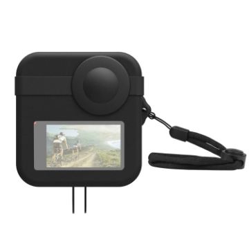 PULUZ Dual Lens & Body Silicone Protective Case for GoPro Max (Black) - 1