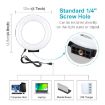 PULUZ 4.7" Curved USB LED Ring Light for Selfie & Vlogging - Black - 2
