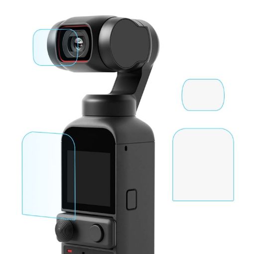 PULUZ 9H Tempered Glass Lens Protector & Screen Film for DJI OSMO Pocket 2 - 1