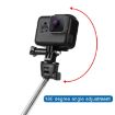 PULUZ Extendable Selfie Monopod for GoPro, Insta360, DJI - 22.5-80cm - 5