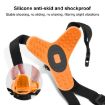 PULUZ Orange Helmet Chin Strap Mount for GoPro & DJI Osmo Action Cameras - 6