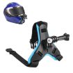 PULUZ Blue Helmet Chin Strap Mount for GoPro & DJI Osmo Action Cameras - 1