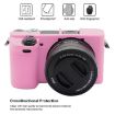 PULUZ Pink Silicone Case for Sony ILCE-6300/A6400 Protective Cover - 4
