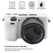 PULUZ White Silicone Case for Sony ILCE-6300/A6400 Protective Cover - 4