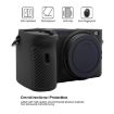 Sony A6600/ILCE-6600 PULUZ Black Soft Silicone Protective Case - 4