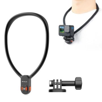 PULUZ Lazy Neck Bracket Magnetic Quick Release POV Mount - Black - 1