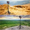 PULUZ Black Tripod Selfie Stick Stand for GoPro Action Cameras - 8
