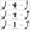 PULUZ Jaws Flex Clamp Mount with Phone Clamp for Action Sports Cameras - 8