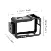 DJI Osmo Action 5 Pro/4/3 PULUZ Metal Cage Frame with Cold Shoe Black - 3