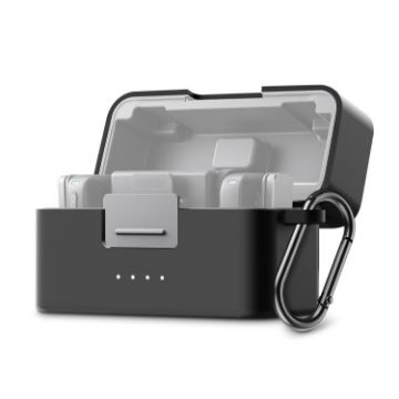 DJI Mic Mini PULUZ Charging Case Silicone Protective Cover Black - 1