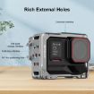 Insta360 Ace Pro 2 PULUZ Aluminum Cage Rig Dual Cold Shoe Frame Silver - 3