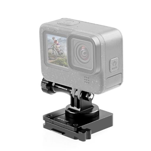 PULUZ Aluminum NVG Helmet Mount for GoPro & Action Cameras - Black - 1