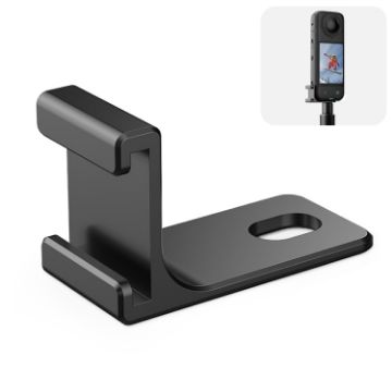 PULUZ Selfie Stick Cold Shoe Bracket for Insta360 X5/X4/X3/One X2 (Black) - 1