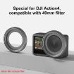 DJI Action 4 PULUZ Metal Filter Holder Protective Frame (Black) - 6