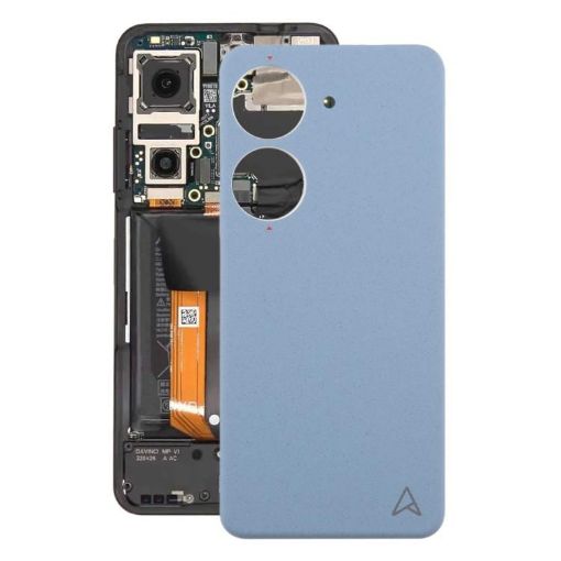 Asus Zenfone 10 AI2302 Blue Leather Battery Back Cover - 1