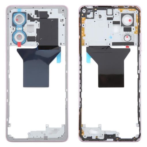 Xiaomi Redmi Note 12 Pro 5G Pink Original Middle Frame Bezel Plate - 1