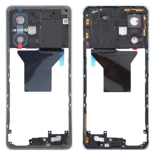 Xiaomi Redmi Note 12 Pro 5G Original Blue Middle Frame Bezel Plate - 1