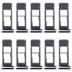 10pcs Original SIM + Micro SD Card Tray for Motorola Moto G7 Plus (Black) - 1