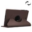 Galaxy Tab S4 10.5 Leather Case, Litchi Texture, 360 Rotation, Brown - 1