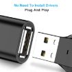 24cm Micro USB to USB OTG Adapter Cable with USB-C Connector Rose Gold - 4