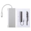 11-in-1 USB-C Hub: VGA, LAN, 4 USB 3.0, SD/TF, HDMI, Audio, Silver - 3