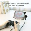 Multi-function USB 3.0 Female & USB-C/Micro USB Male OTG Adapter - 7