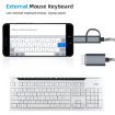 USB 3.0 Female to Micro USB & USB-C Male OTG Adapter Cable 17cm Grey - 7