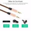 3 PCS K10 3.5mm Male to Male Nylon Audio Cable 1m Gold - 6