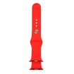 Red Rubber Watch Band with Pin Buckle for Apple Watch Series 10/9/8/7/SE/6/5/4/3/2/1 - 4