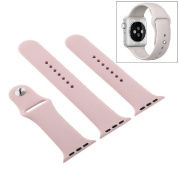Apple Watch Ultra & Series 9/8/7/SE Rubber Band, Pin Buckle, Sand Pink - 1