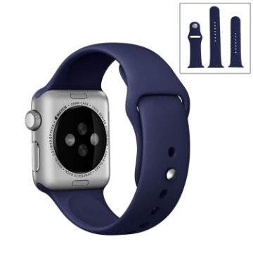 Apple Watch Ultra & Series 9/8/7/SE Rubber Band 3-in-1 Dark Blue  - 1