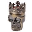 Bronze Skull King Zinc Alloy Double Layer Herb Tobacco Grinder - 2