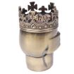 Bronze Skull King Zinc Alloy Double Layer Herb Tobacco Grinder - 3