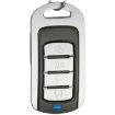 315MHz Metal Learning Code 4-Key Remote for Car Garage Door (Black/Silver) - 1