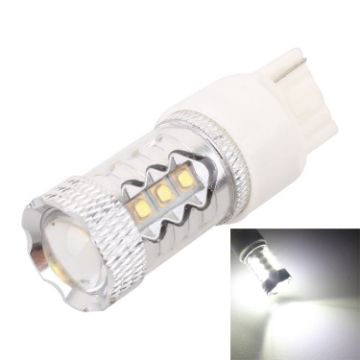 T20/7440 80W 800LM 6500K White LED Car Foglight, DC12-24V, Single Wire - 1