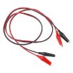 75cm Dual End Alligator Test Lead Probe Clip Cable - 2