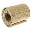 Beige PU Leather Steering Wheel Cover with Needle & Thread, 54x10.5cm - 2